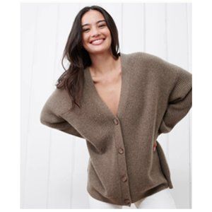 Jenni Kayne Cashmere Cocoon Cardigan XS in Russet